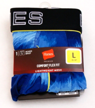 Hanes Blue Comfort Flex Fit Boxer Brief Lightweight Mesh Underwear Men&#39;s... - £14.00 GBP