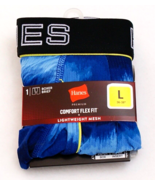 Hanes Blue Comfort Flex Fit Boxer Brief Lightweight Mesh Underwear Men's Size XL - £14.32 GBP