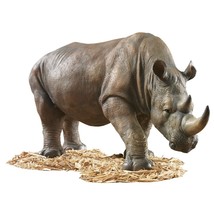 African Safari Rhino Garden Sculpture Statue for Home or Garden - £238.09 GBP