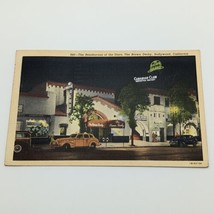 1943 Postcard Rendezvous Of The Stars, The Brown Derby Restaurant Hollywood Ca - £1.82 GBP