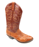 Panhandle Slim Sanders Ostrich Toe Patchwork Western Boots Mens Size 10 ... - $118.80