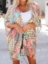 Sun-kissed Floral Cardigan - Stay Cool And Protected! - £22.60 GBP