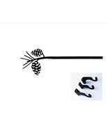 Village Wrought Iron CUR-89-60 Pinecone Curtain Rod - $79.95