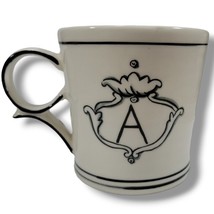 Anthropologie Mug Molly Hatch Mug Monogram &quot;A&quot; Initial Coffee Mug 16floz... - £24.19 GBP
