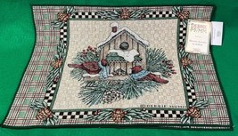 Winter Themed Placemat 18&quot; x 13&quot; Debbie Mumm Two Pieces Place Mat - £4.76 GBP
