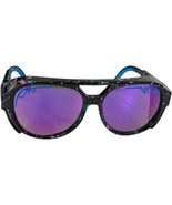 Pit Viper Aviator Sunglasses Plastic Purple Lens Mens Splatter Frame Mil... - $55.44