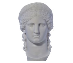 Hera Juno Queen of Gods Goddess of Women Bust Head Greek Roman Statue Sculpture  - £81.26 GBP