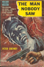 The Man Nobody Saw Peter Cheyney - Novel - Johnny Vallon Private Detective Caper - £5.11 GBP