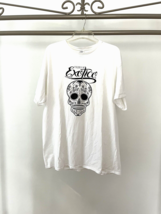 Tequila Exotico T Shirt XL Sugar Skull Day Of The Dead White - £13.87 GBP