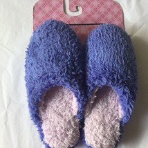 Charter Club Purple lavender Rubber Sole Indoor Outdoor Slippers 5-6 Small - £10.39 GBP