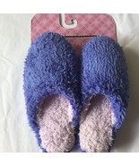 Charter Club Purple lavender Rubber Sole Indoor Outdoor Slippers 5-6 Small - £10.22 GBP