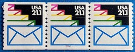 Scott 2150 MNH PNC #111111; Plate Number Strip of 3; 21.1¢ Envelopes - £1.58 GBP