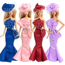 Mermaid Butterfly Dress Party Clothes For Barbie Doll Accessories Gift Baby Girl - £17.46 GBP