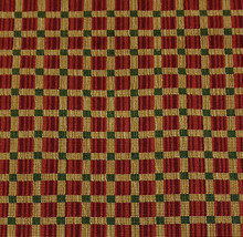 Brunschwig &amp; Fils Meridian Grospoint Ruby Checker Velvet Fabric By The Yard 51&quot;W - £44.80 GBP