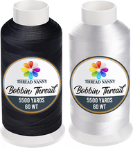 Huge 5500Yards Cone Spool Bobbin Thread White Machine Embroidery - - $669.30 MXN