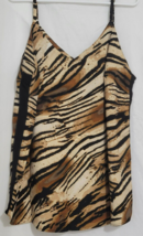 Ashley Stewart Womens Animal Print Tank Top Adjustable Straps 14/16 Plus... - $11.99