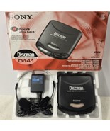 Vintage SONY DISCMAN D-141 with Box AC Adaptor *PARTS ONLY* Spins Says N... - €41,52 EUR