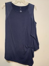 Livi Active Shirt Women Size 18 Blue Sleeveless Long  - $9.49