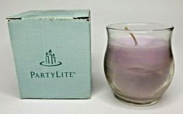 PartyLite Mini Barrel Glass Jar Candle 3.7oz Sugared Macaroon P6D/G33684 - £11.73 GBP
