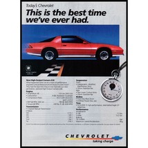 1984 Chevy Camaro Z28 T Top Vintage Print Ad Stopwatch Red Sports Car Wall Art - £8.45 GBP