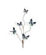 Blue and Black Wire Butterfly Spray (Set of 6) - $132.31 CAD