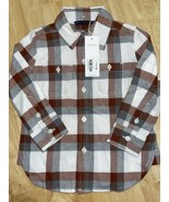 12-18M NEW Janie and Jack Plaid Long Sleeve Button Down - £19.97 GBP