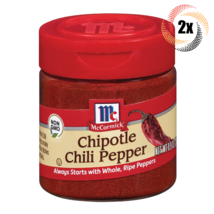 2x Shakers McCormick Chipotle Chili Pepper Seasoning | .90oz | Ripe Peppers - £13.89 GBP