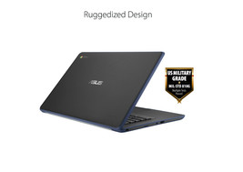 NEW Asus C403 14&quot; Intel N3350 Chrome OS 4GB/32GB Rugged Chromebook Dark ... - $313.49