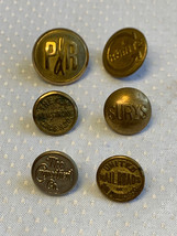 Railroad Misc. Button Lot P&amp;R Granite Surys Connecticut Co San Francisco RR - $29.95