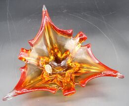 Vintage Hand Blown Venetian J.I Co. Made in Italy Art Glass Abstract Bowl - $49.99