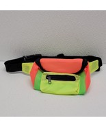 Vintage 80s 90s Retro Neon Colorblock Fanny Pack Waist Belt Bag Small 5.... - $17.72