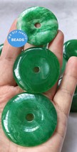 10PCS Green Jade Donut (PI) Pendant, 8-50mm(2&quot;),Round Circle Jadeite gem... - £6.50 GBP