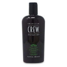 American Crew 3-In-1 Tea Tree Shampoo Conditioner Body Wash 15.2oz 450ml - £18.26 GBP