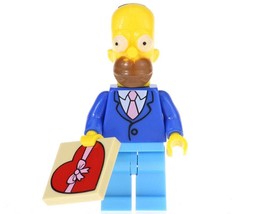 Homer Simpson Minifigure - The Simpsons Custom Collectible Mini Figure Building  - £5.49 GBP