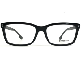 Burberry Eyeglasses Frames B2352 3001 Black Rectangular Full Rim 56-17-145 - £69.58 GBP
