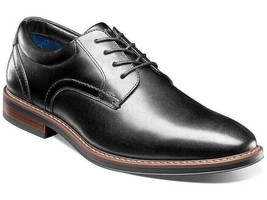 Men&#39;s Nunn Bush Centro Flex Plain Toe Oxford Dress Shoes Black 84982-001 - £81.18 GBP