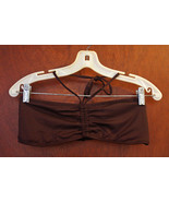 Mossimo Brown Bandeau Halter Swim Top - Juniors Large - $12.99