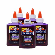 Elmers Disappearing Liquid School Glue | Purple Color, Dries Clear, for ... - £16.69 GBP