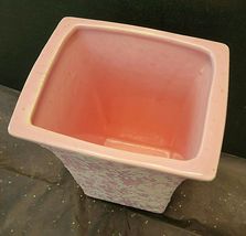 VINTGE MCCOY POTTERY PINK SPLATTER VASE image 3