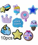 10pcs Trendy Cartoon Shoe Charms Set For Crocs - $11.83