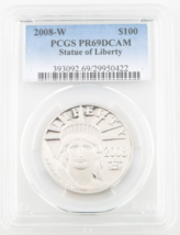 2008-W $100 1 Oz. Platinum Eagle Proof Graded by PCGS as PR69DCAM - £1,894.88 GBP