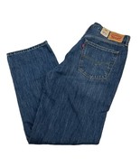 Levis Jeans Womens 31 Low Pro Blue Mid Rise Distressed Straight Leg Deni... - $31.32