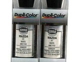 (2 Ct) Dupli-Color Scratch Fix All In 1 Prep Paint Clear Mazda PT White ... - £13.23 GBP
