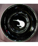 Shenango China (New Castle, PA) - Black Ashtray w/Kiwi Bird Motif - Vintage - $18.69