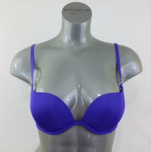 Le Senza Women&#39;s Size 32C Purple Underwired Padded Push Up Bra - $7.92