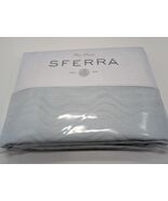 Sferra Onda Queen Duvet Cover Aquamarine Print Cotton Sateen Jacquard It... - $152.00