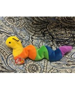 Rare NEW  Ty Beanie Baby &quot;Inch&quot; the Worm with Tag Errors - Retired PVC - £389.38 GBP