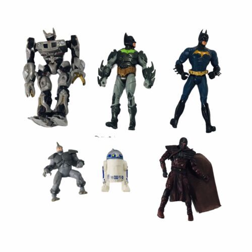 Vintage 90s Action Figure Lot Batman Transformer Star Wars Mandalorian Some Rare - $42.70