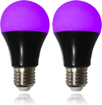 2pack Led Ultraviolet Black Light Uv Bulb Glow in the Dark Ultra Violet Neon - £12.52 GBP