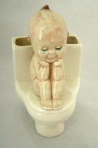 Vintage Kewpie on a Potty Planter Figurine - $49.99